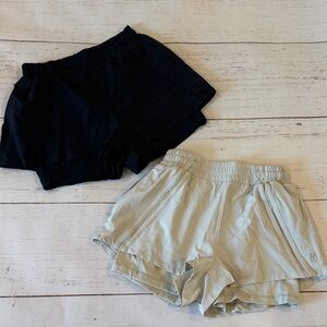 Buff Bunny Women's Black and Cream Shorts